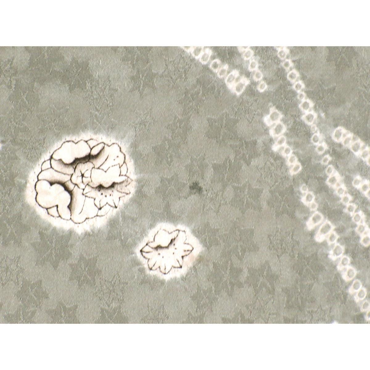 【未使用品】小紋　絞り加工　裄丈Ｓ寸