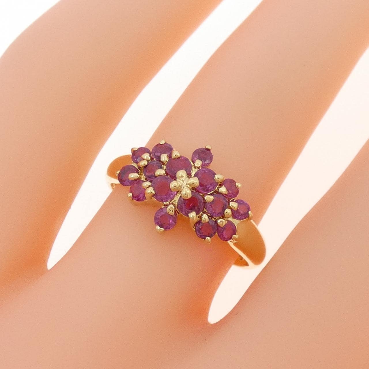 K18YG紅寶石戒指0.82CT