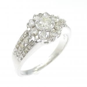 K18WG ダイヤモンド リング 0.50CT