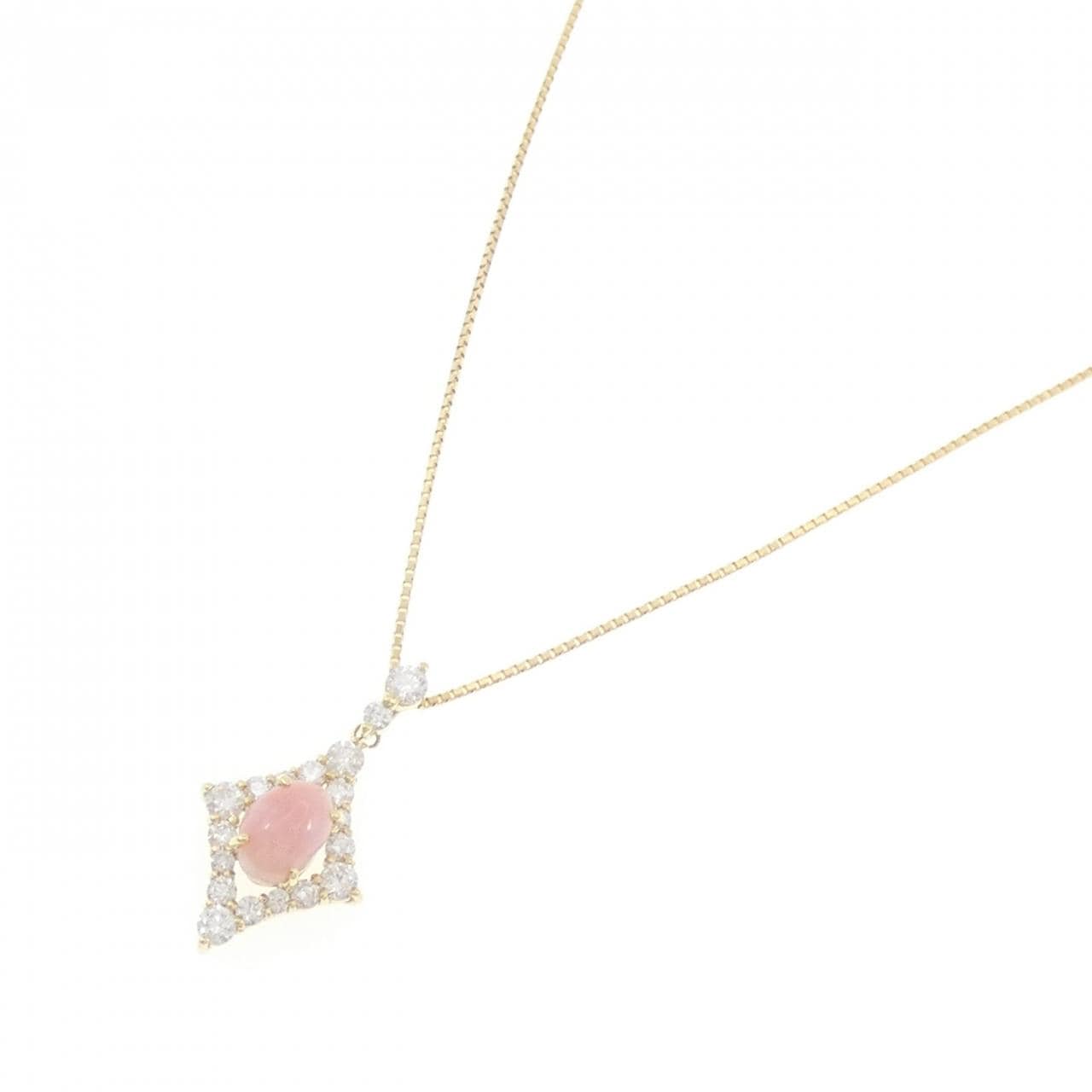 K18YG コンクパール ネックレス 1.40CT
