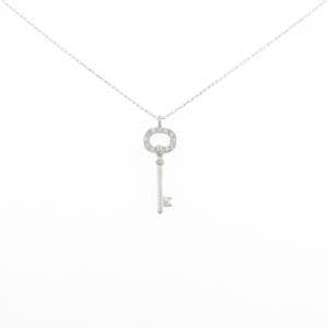 PT900 キー ダイヤモンド ネックレス 0.05CT