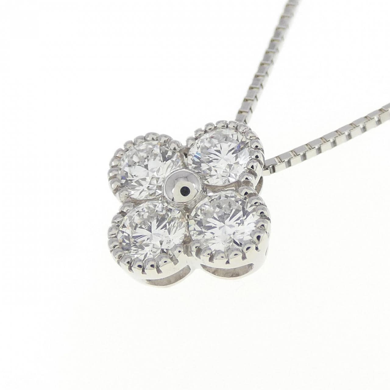 [BRAND NEW] PT Diamond Necklace 0.502CT E VS1-SI1 VG