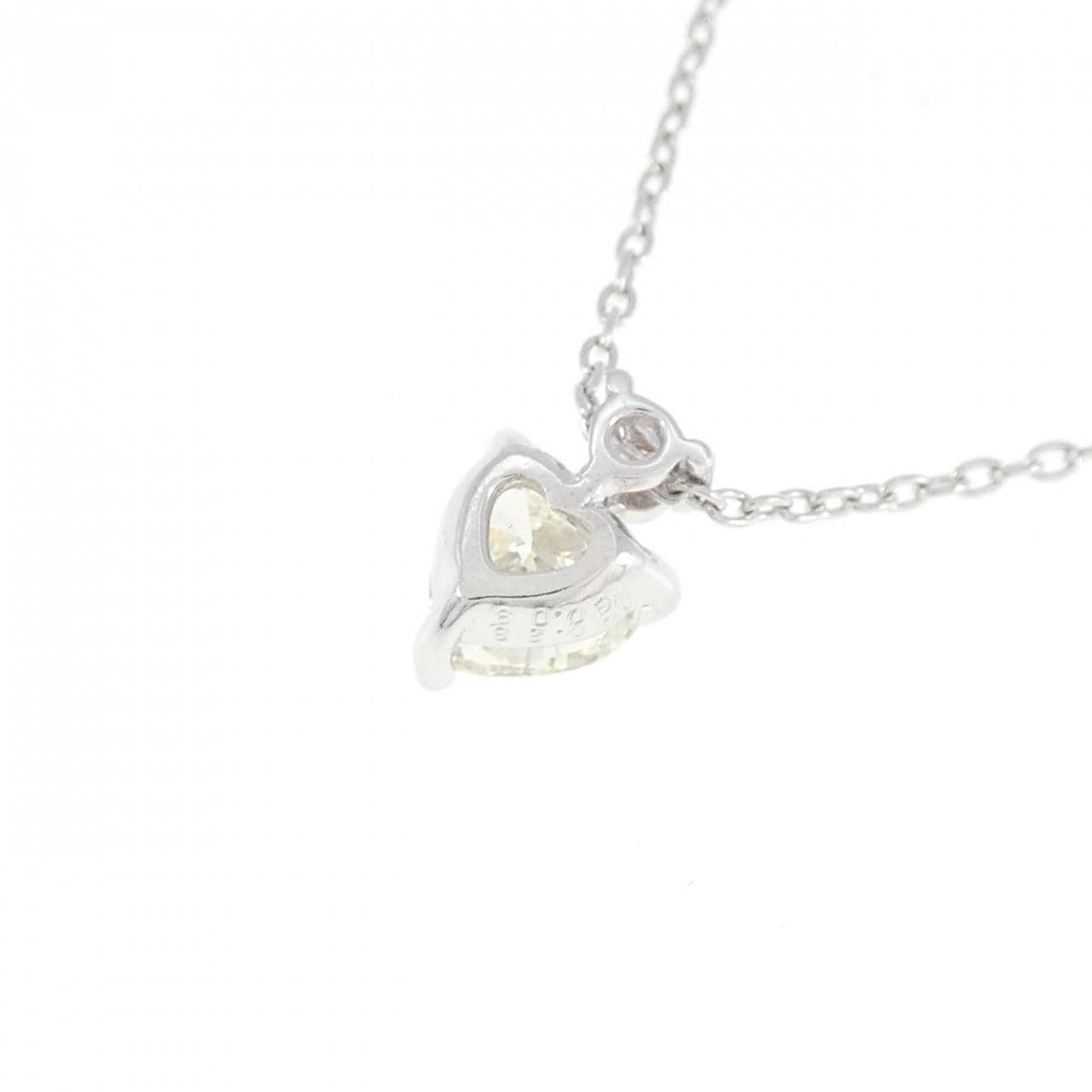 K18WG Heart Diamond Necklace 0.33CT