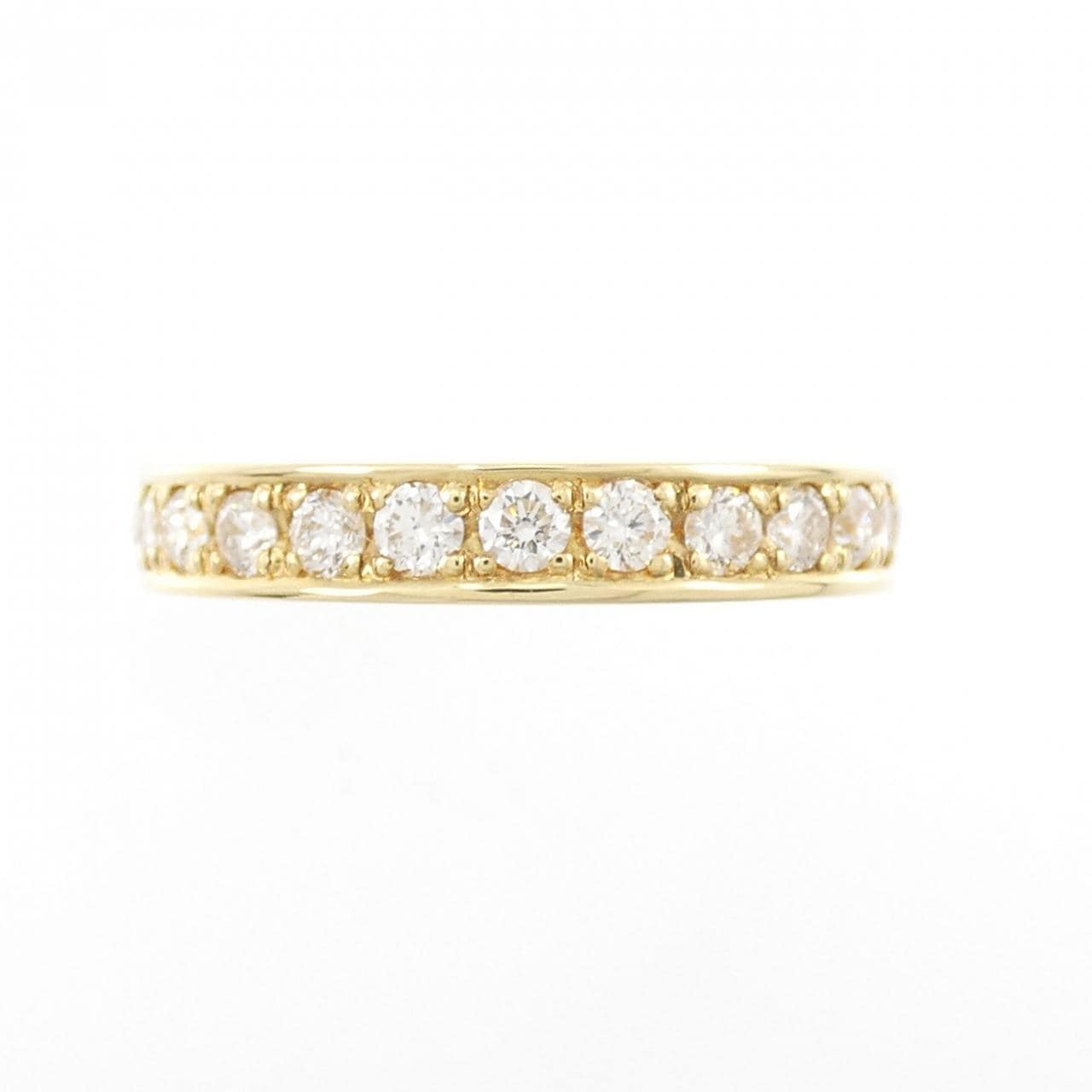 K18YG ハーフエタニティ ダイヤモンド リング 1.00CT