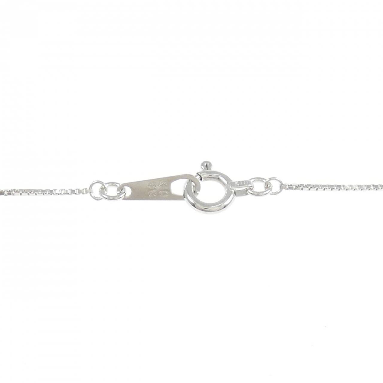 K10WG ダイヤモンド ネックレス 0.18CT