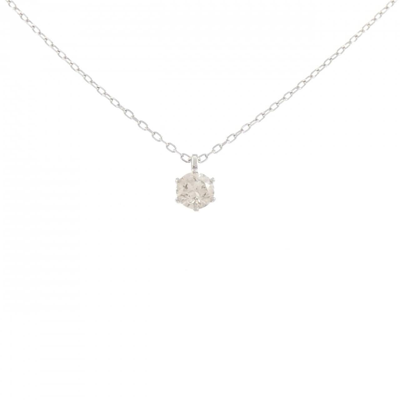純PT/PT850 ソリティア ダイヤモンド ネックレス 0.564CT