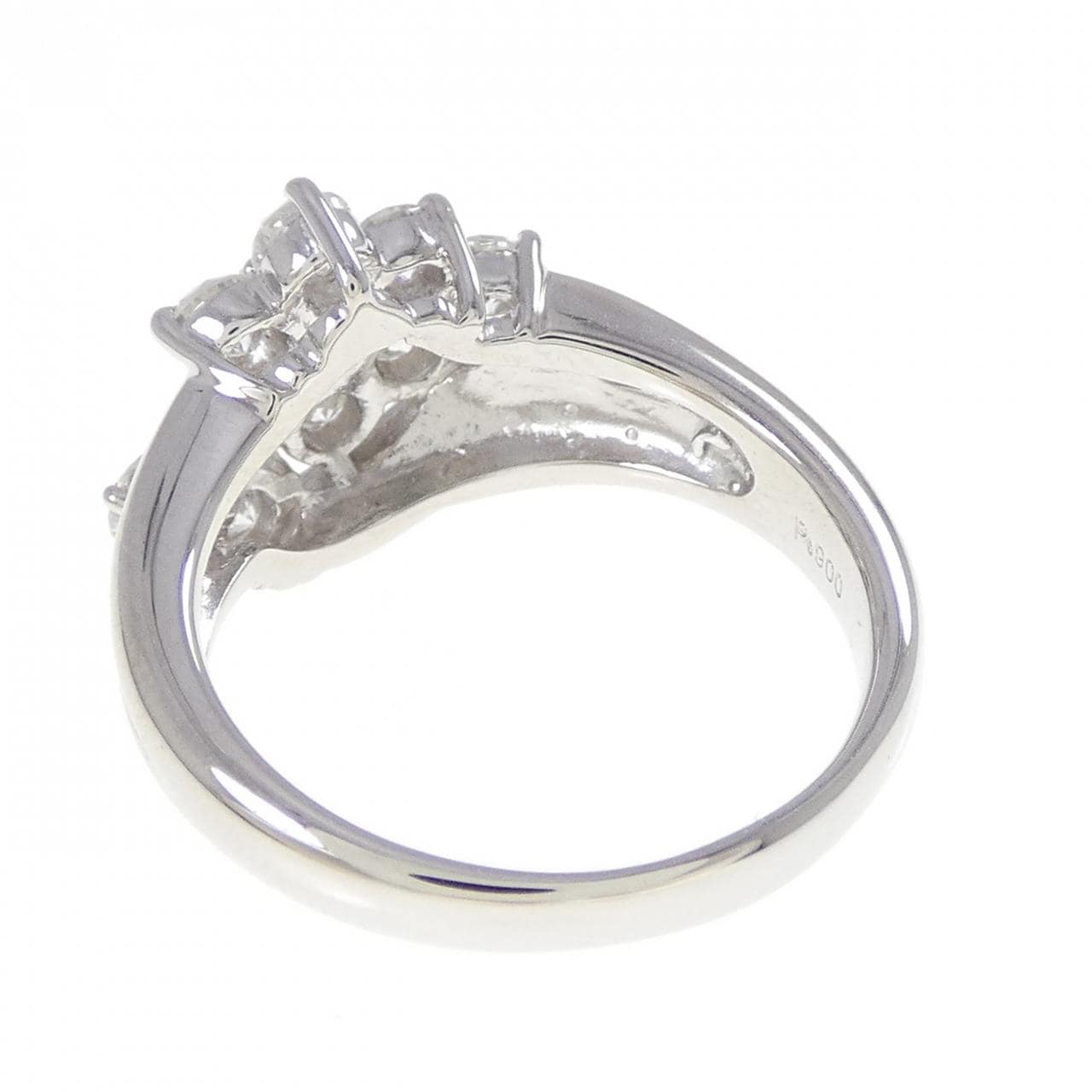 PT900 フラワー ダイヤモンド リング 1.08CT