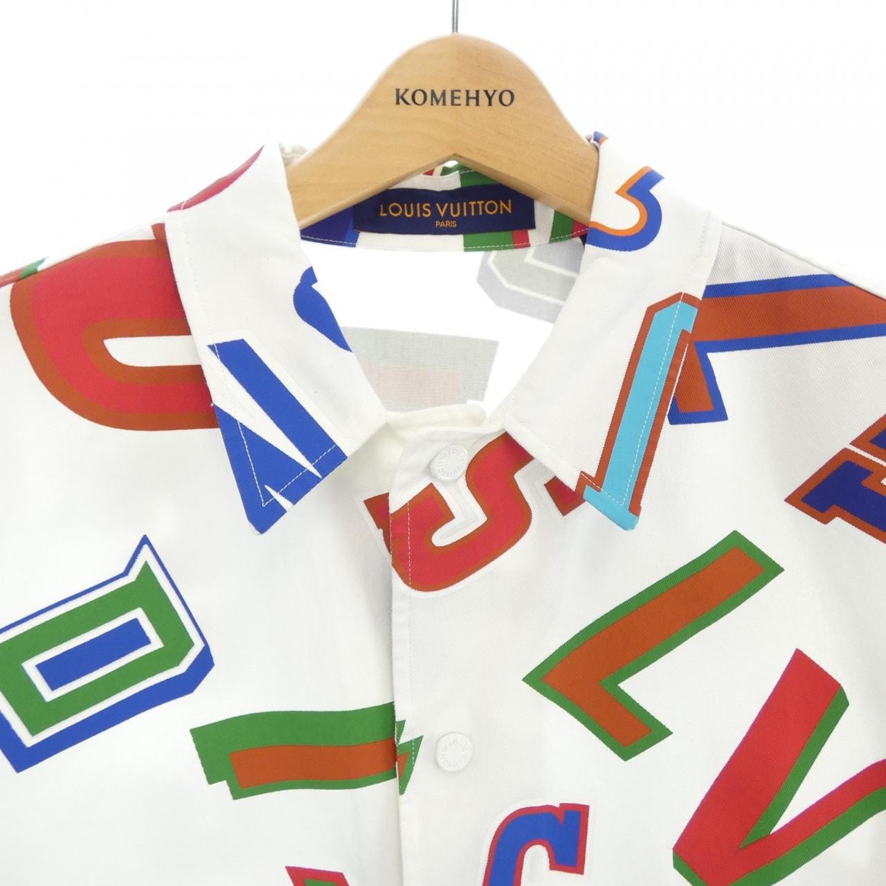 ルイヴィトン LOUIS VUITTON NBAバスケットボールレターオーバーシャツ HLS01WES9 S/Sシャツ