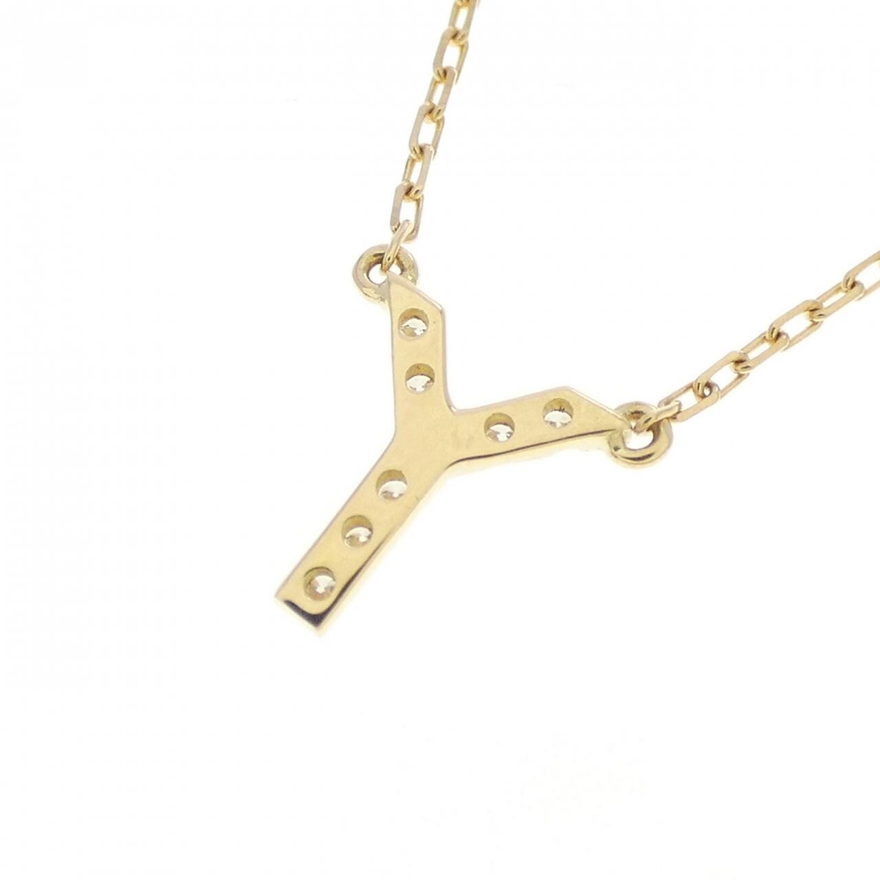 アーカー イニシャル ネックレス 0.03CT