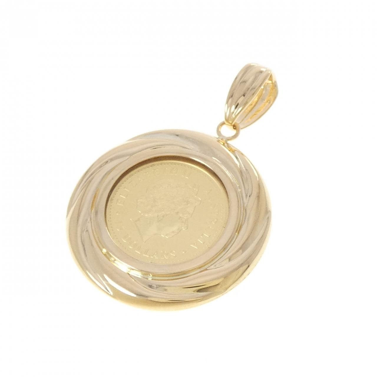 K18YG コイン ペンダント