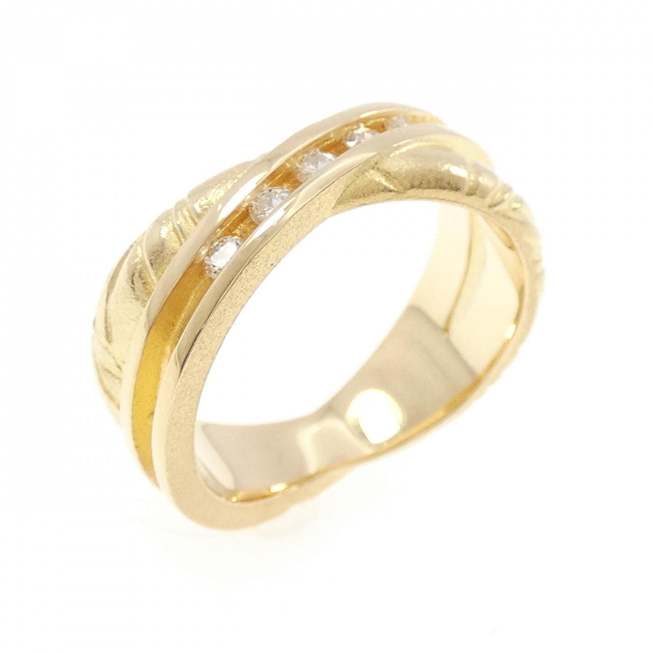 750YG ダイヤモンド リング 0.15CT