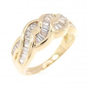 K18YG ダイヤモンド リング 0.69CT