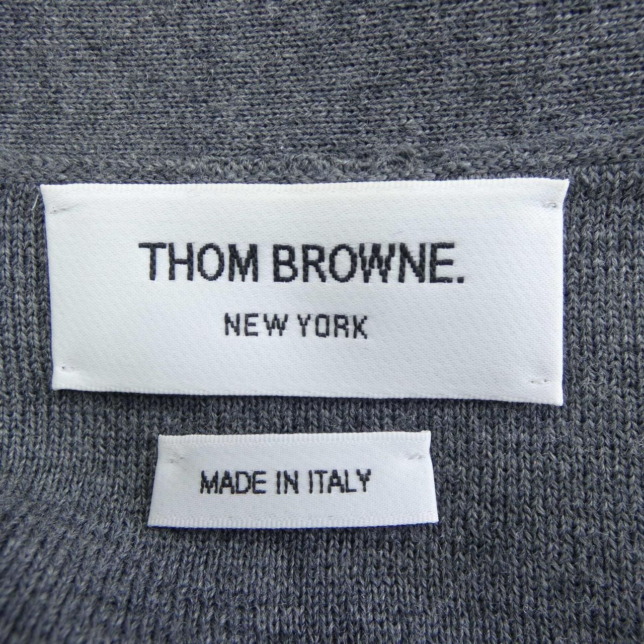 トムブラウン THOM BROWNE ウール 4-BAR Vネック FKC207A カーディガン