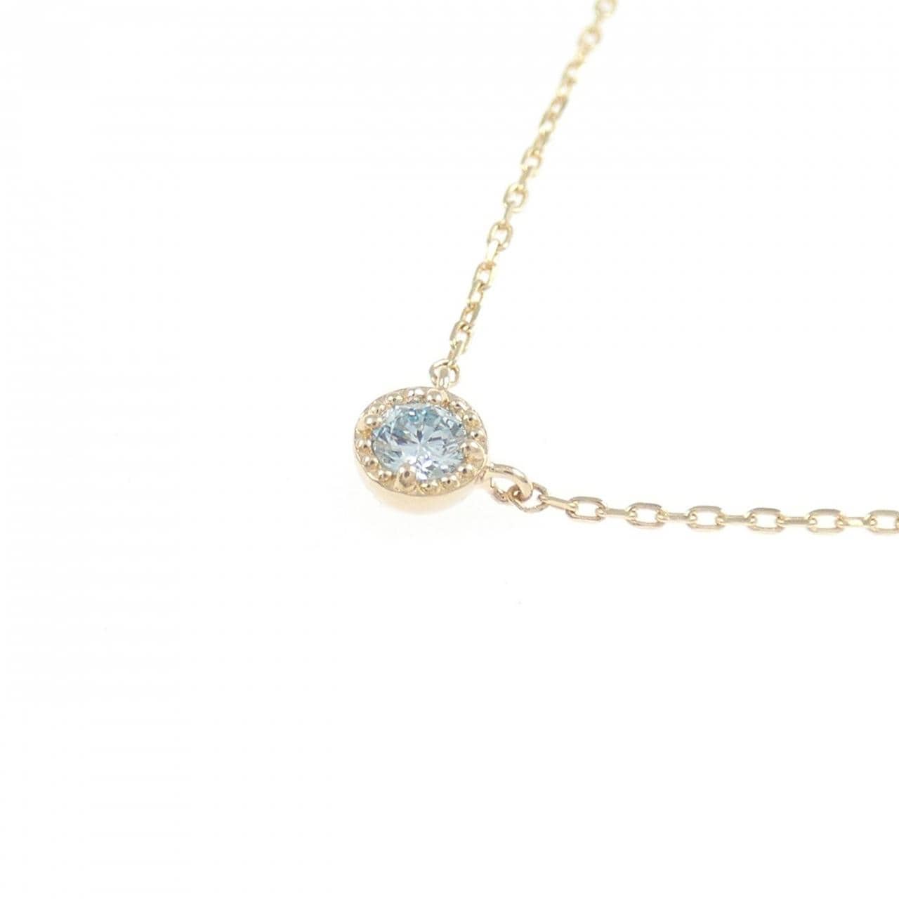 K10YG ダイヤモンド ネックレス 0.04CT