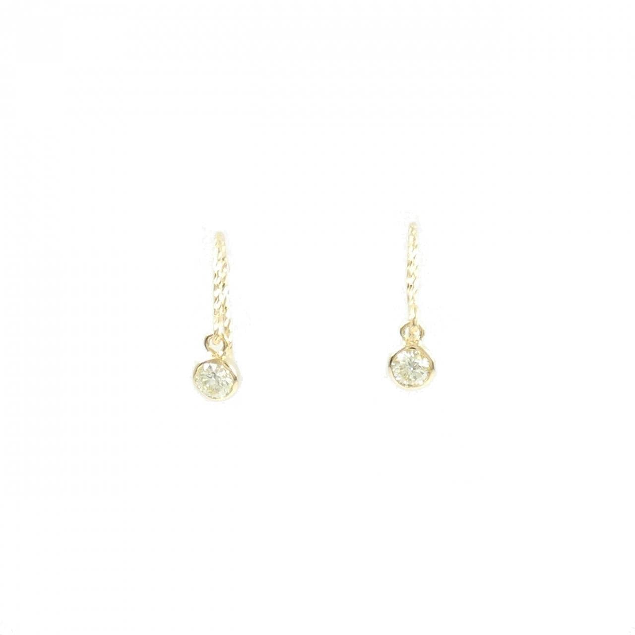 K18YG ダイヤモンド ピアス 0.18CT