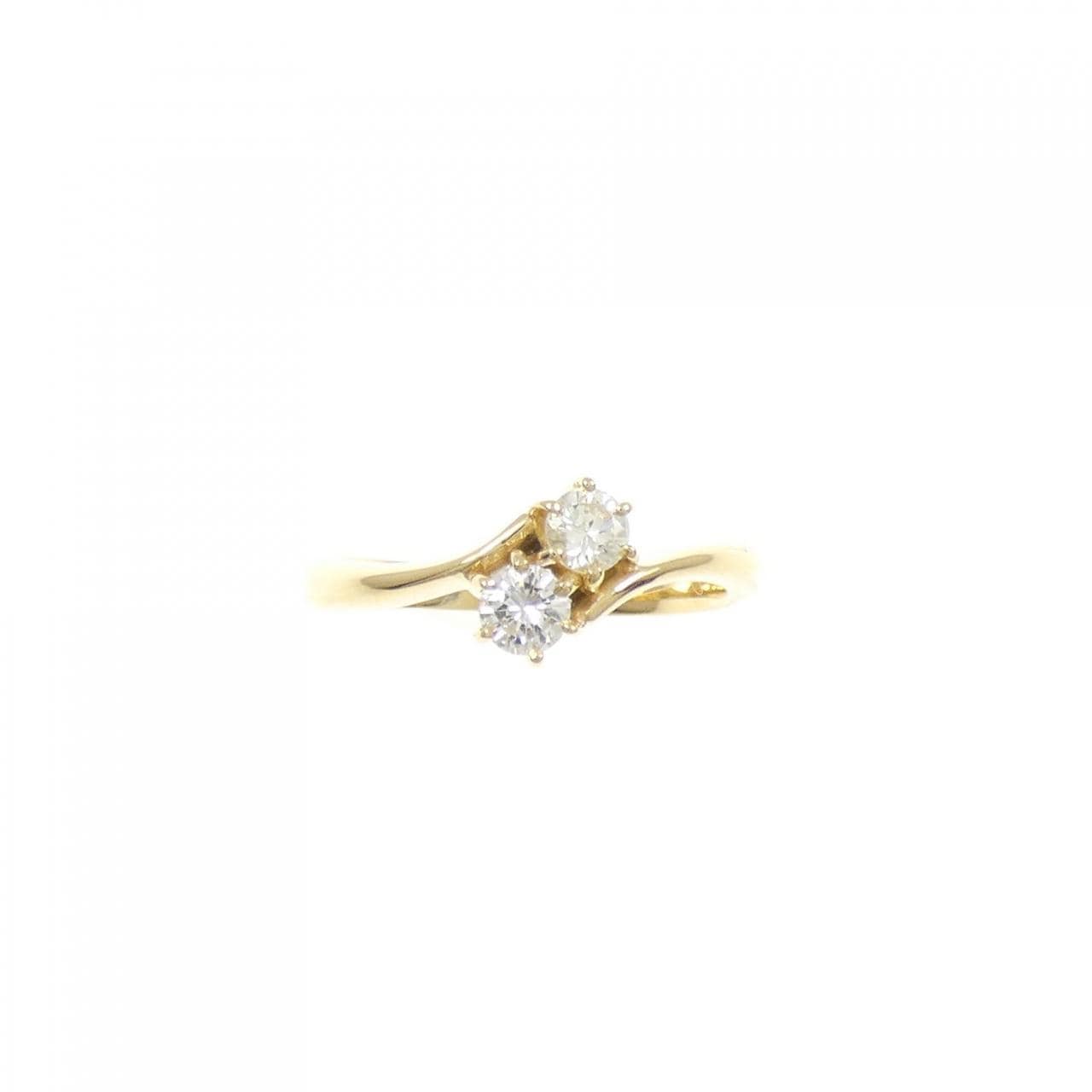 K18YG ダイヤモンド リング 0.22CT