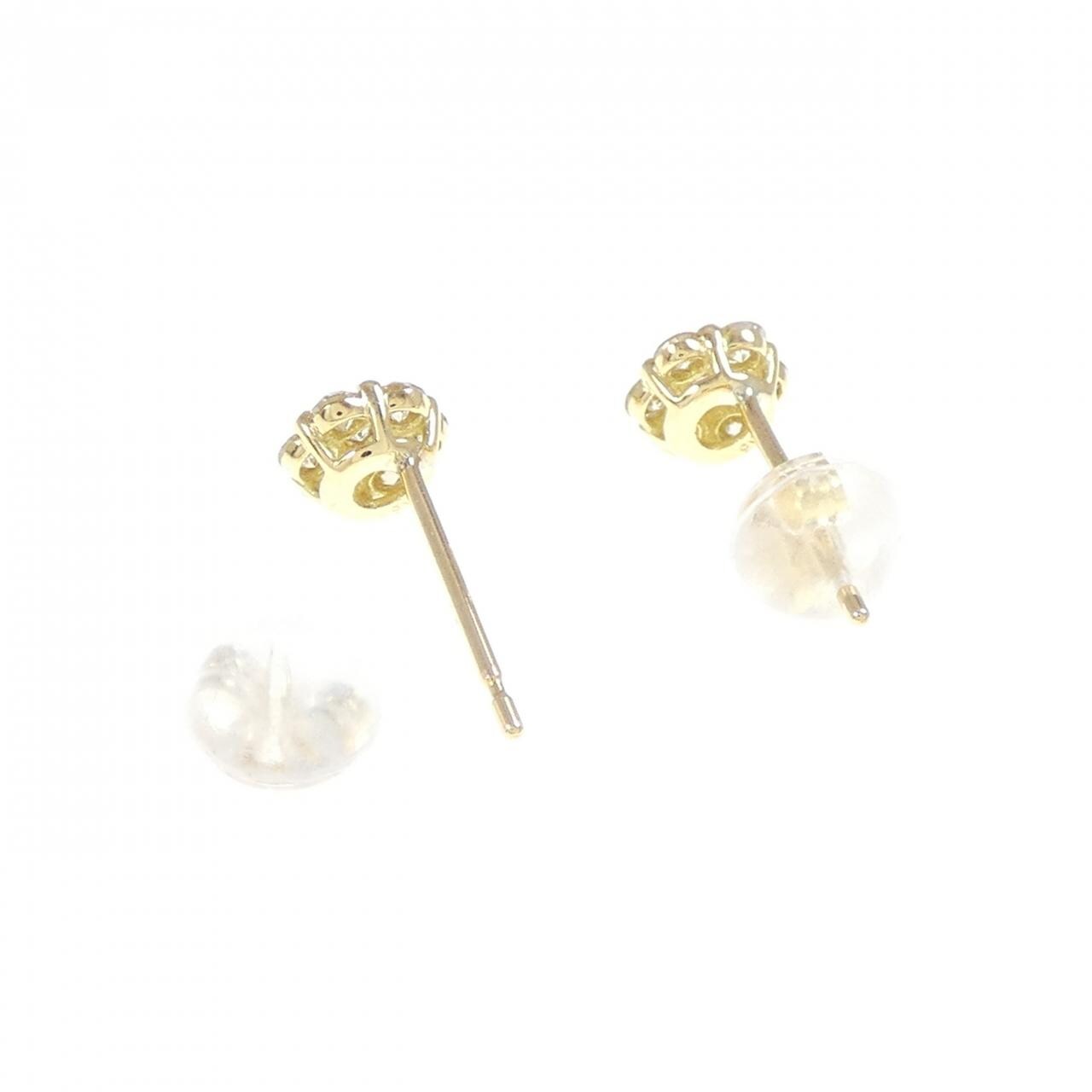 [BRAND NEW] K18YG Diamond earrings 0.30CT
