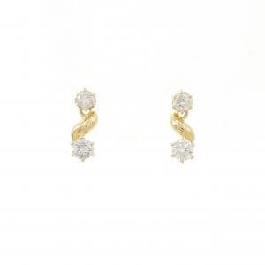 K18YG ダイヤモンド ピアス 0.44CT