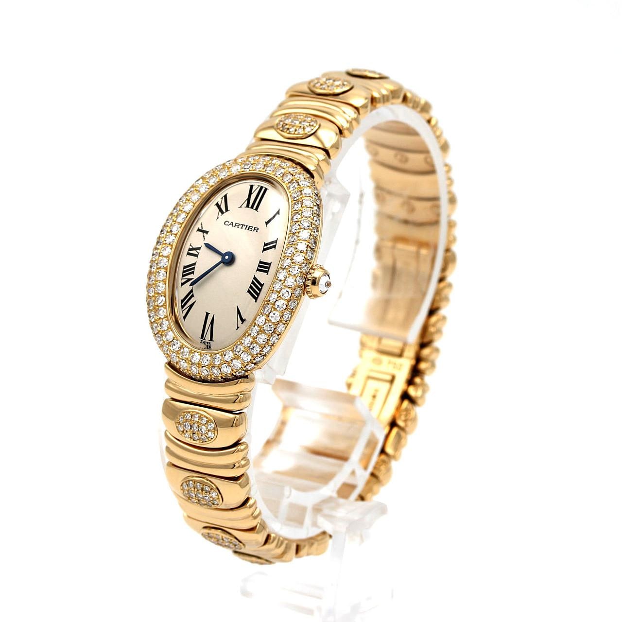 カルティエ ベニュワール YG/3D･ブレスD WB5004EC YG クォーツ