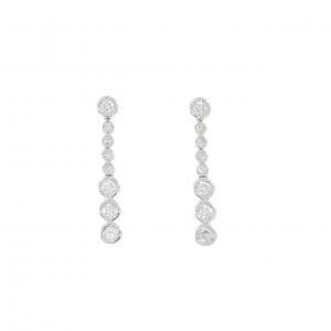 LINE ダイヤモンド ピアス 0.50CT