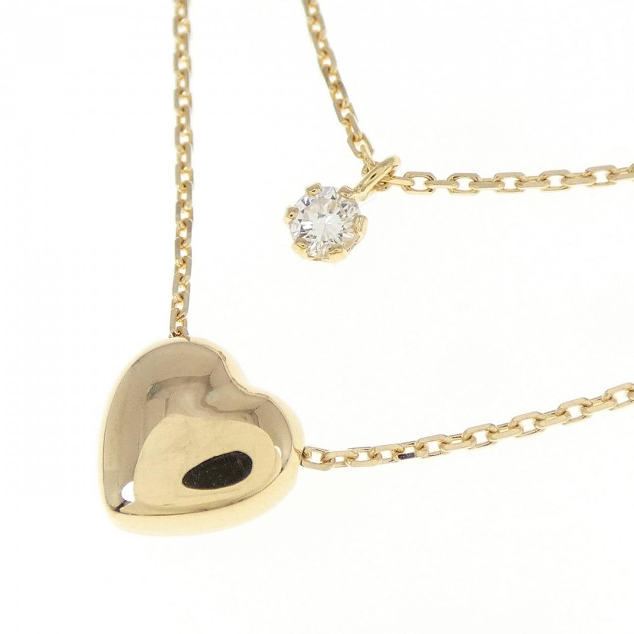 K18YG ダイヤモンド ネックレス 0.06CT