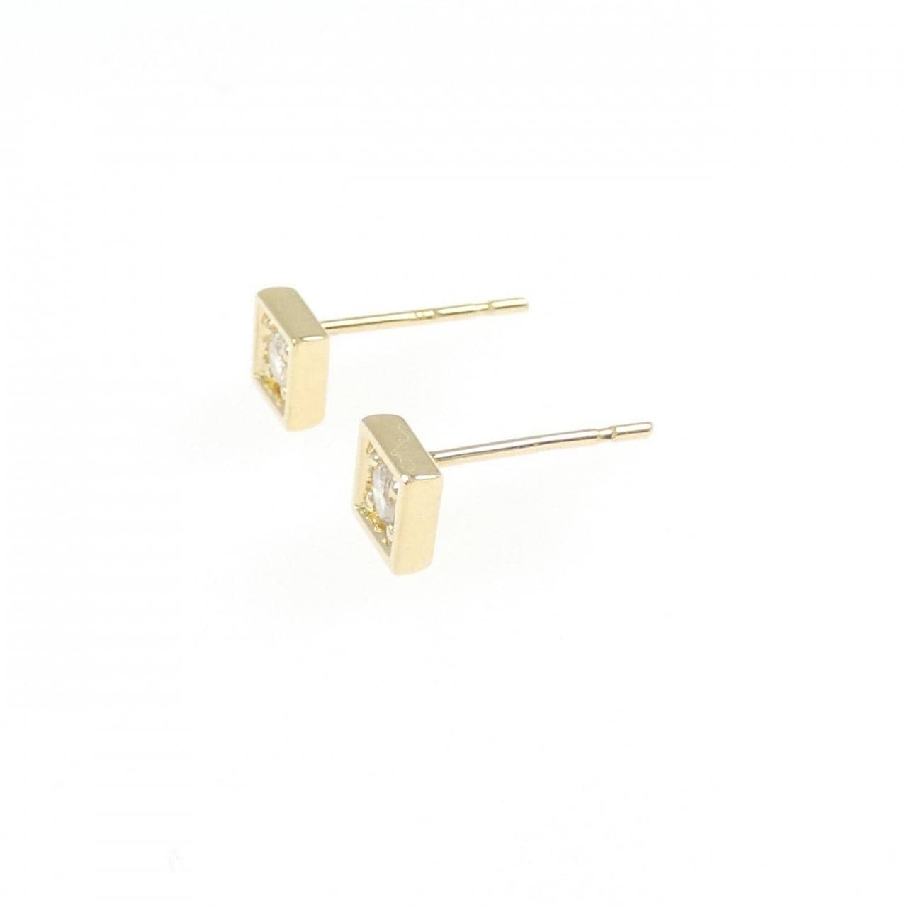 K18YG ダイヤモンド ピアス 0.10CT
