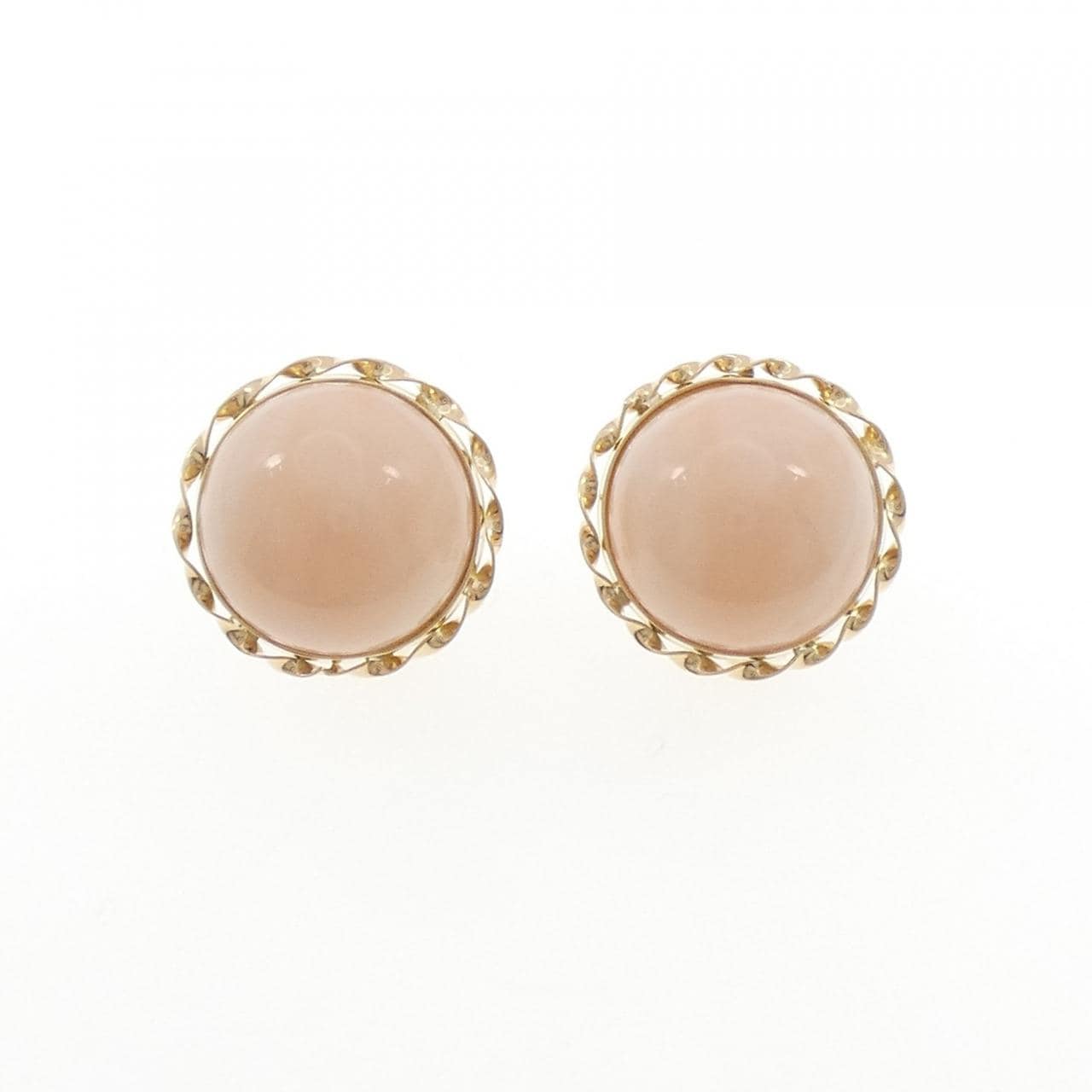 K18YG サンゴ イヤリング