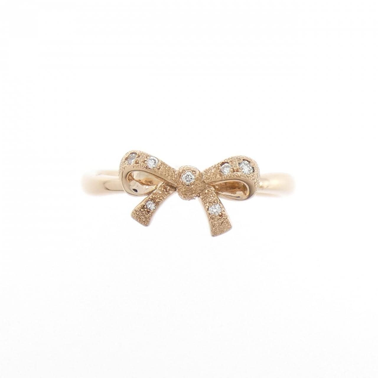 スタージュエリー リボン ダイヤモンド リング 0.03CT