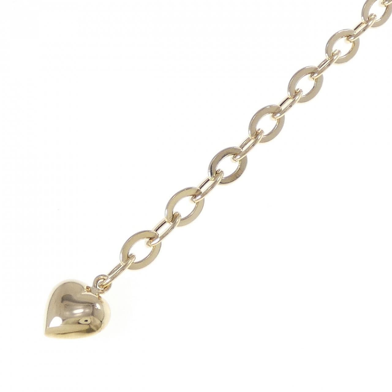 18K Yellow Gold Heart Bracelet