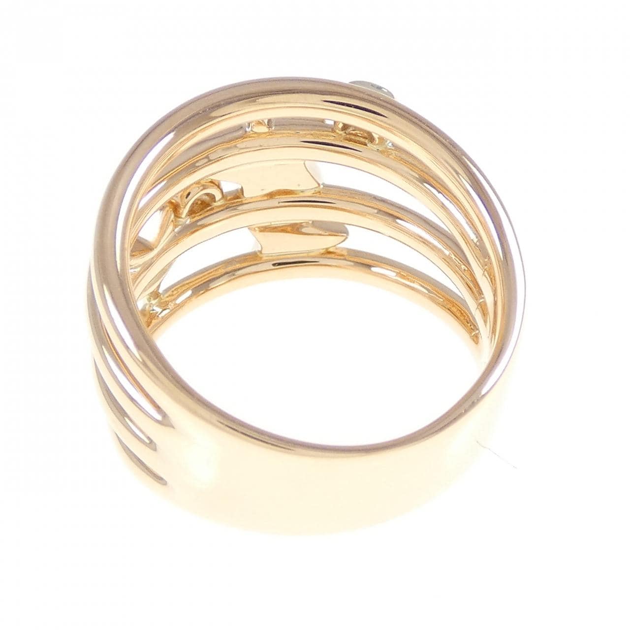 K18PG スター ダイヤモンド リング 0.12CT