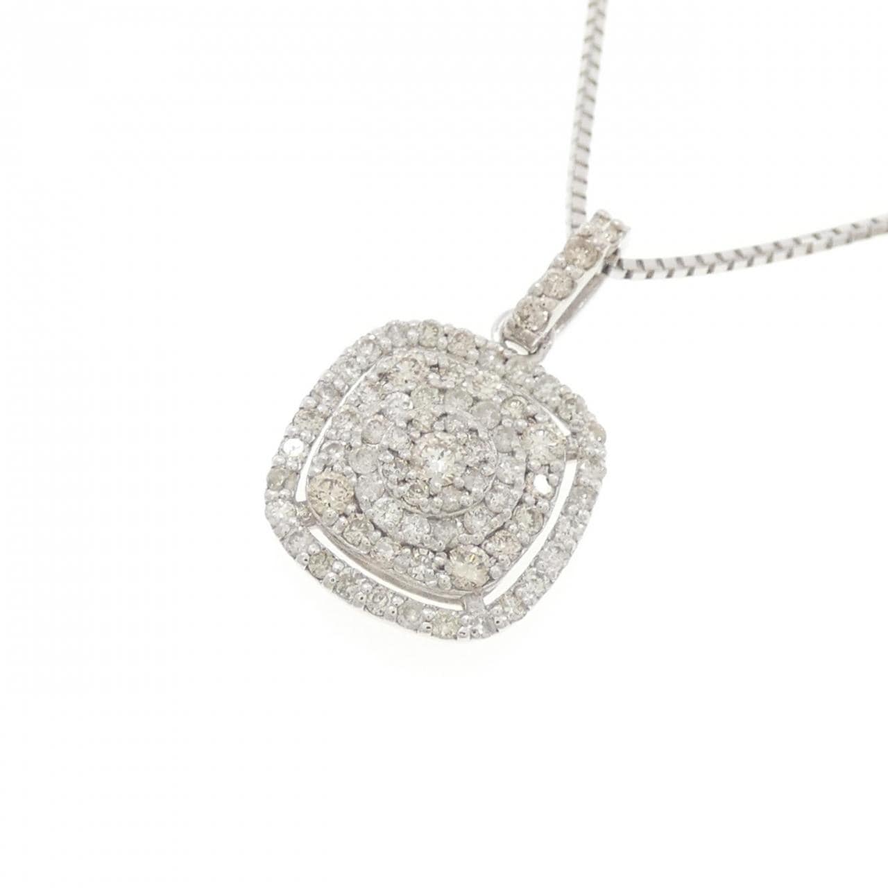 K18WG ダイヤモンド ネックレス 0.40CT