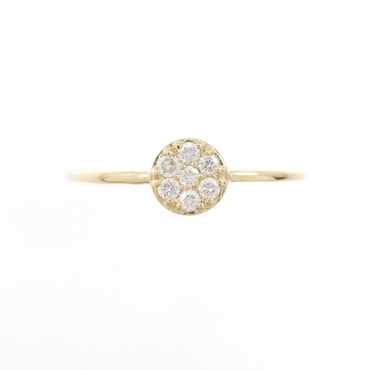【リメイク】K18YG ダイヤモンド リング 0.10CT