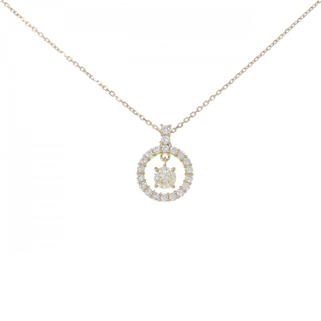 K18YG ダイヤモンド ネックレス 0.217CT