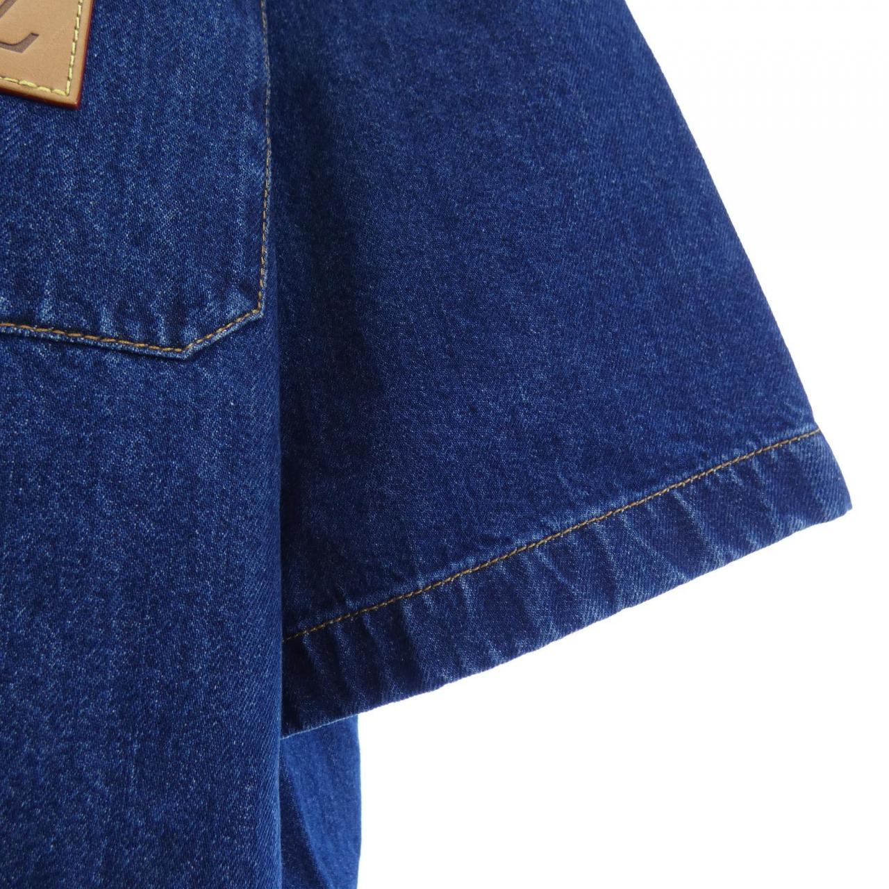 ルイヴィトン LOUIS VUITTON シグネチャーデニム ショートスリーブシャツ HSS95WJEE S／Sシャツ
