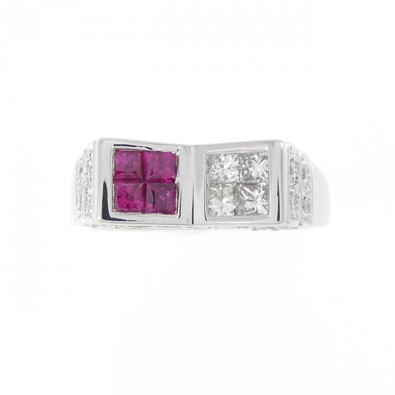 PT900 ルビー リング 0.35CT