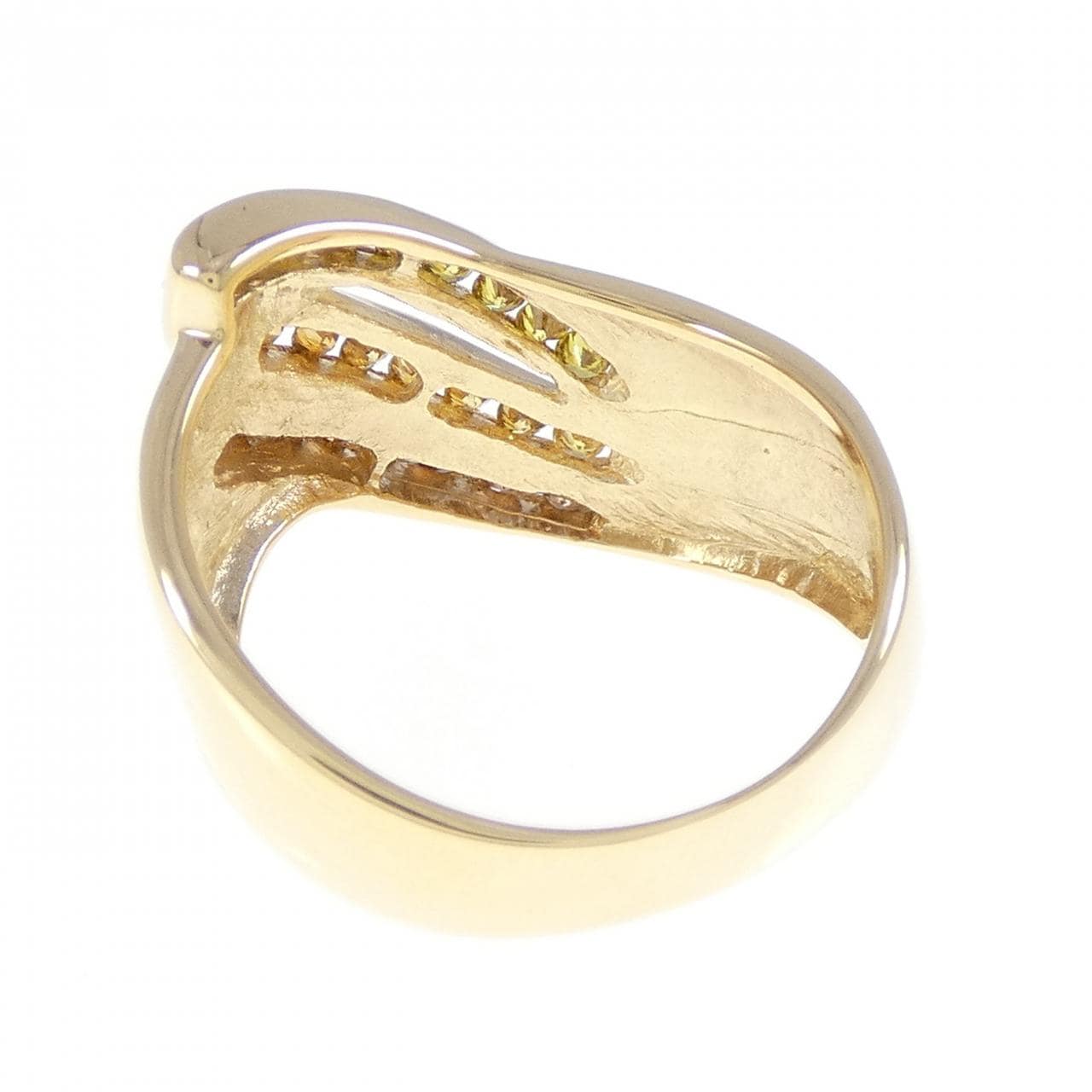 K18YG ダイヤモンド リング 0.42CT