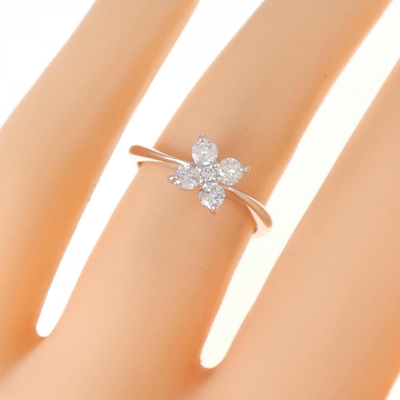 K18WG ダイヤモンド リング 0.30CT