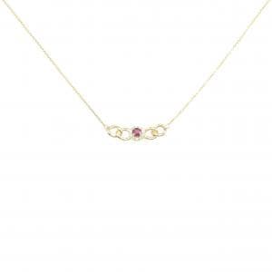 K18YG ルビー ネックレス 0.25CT