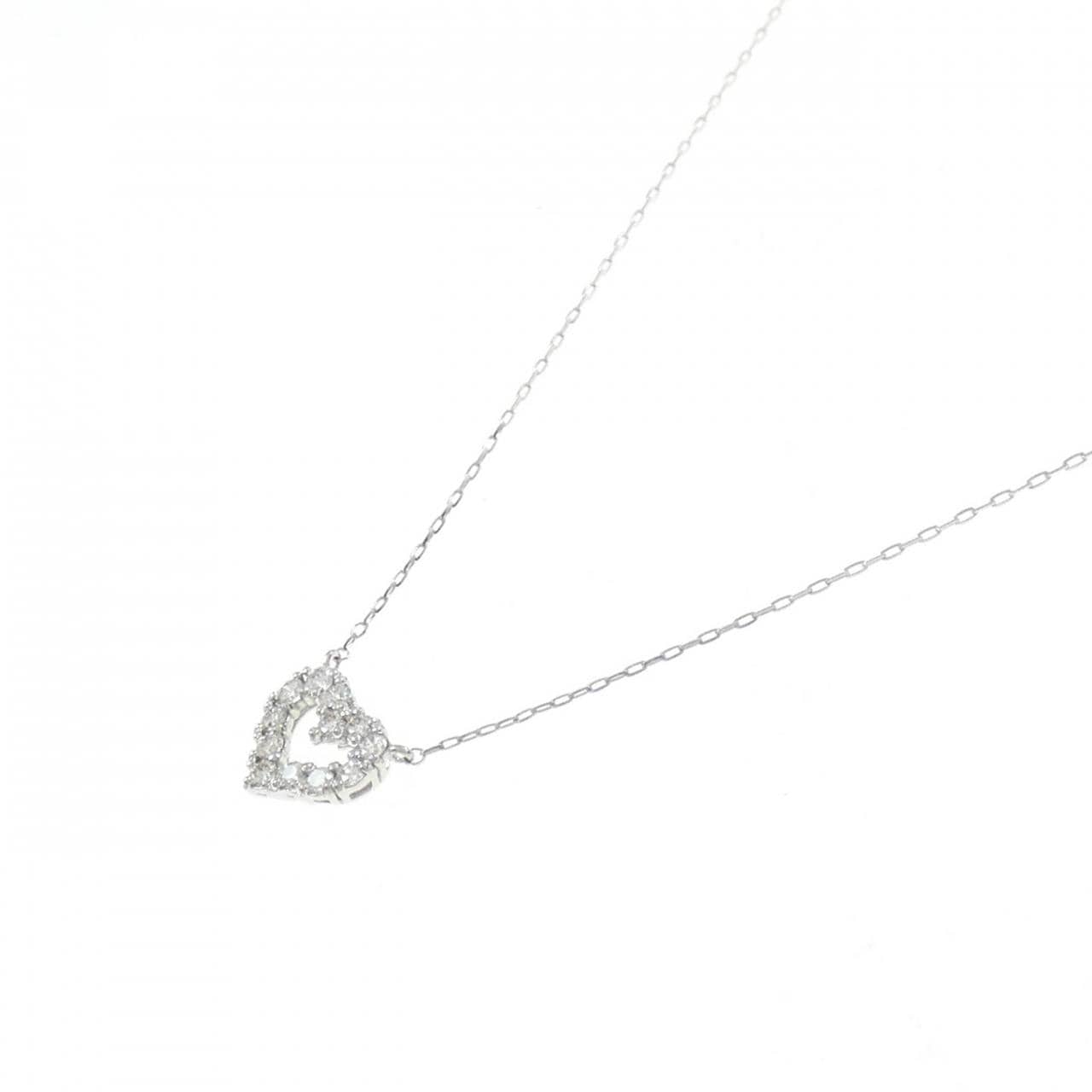 [BRAND NEW] PT Heart Diamond Necklace 0.20CT