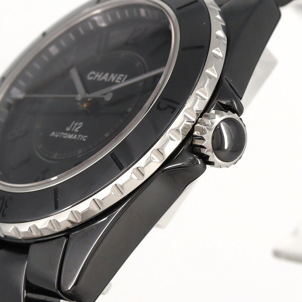 シャネル J12ファントムキャリバー12.1 38mmセラミック H6185 セラミック 自動巻