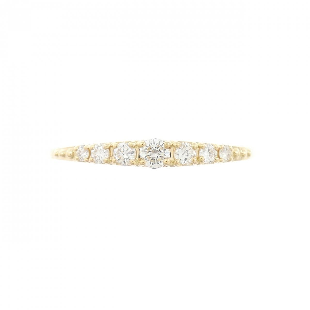 【リメイク】K18YG ダイヤモンド リング 0.15CT