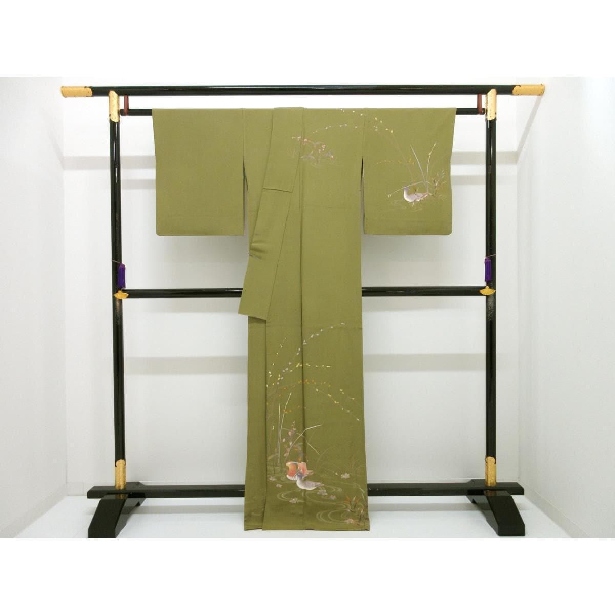 単衣　訪問着　友禅加工