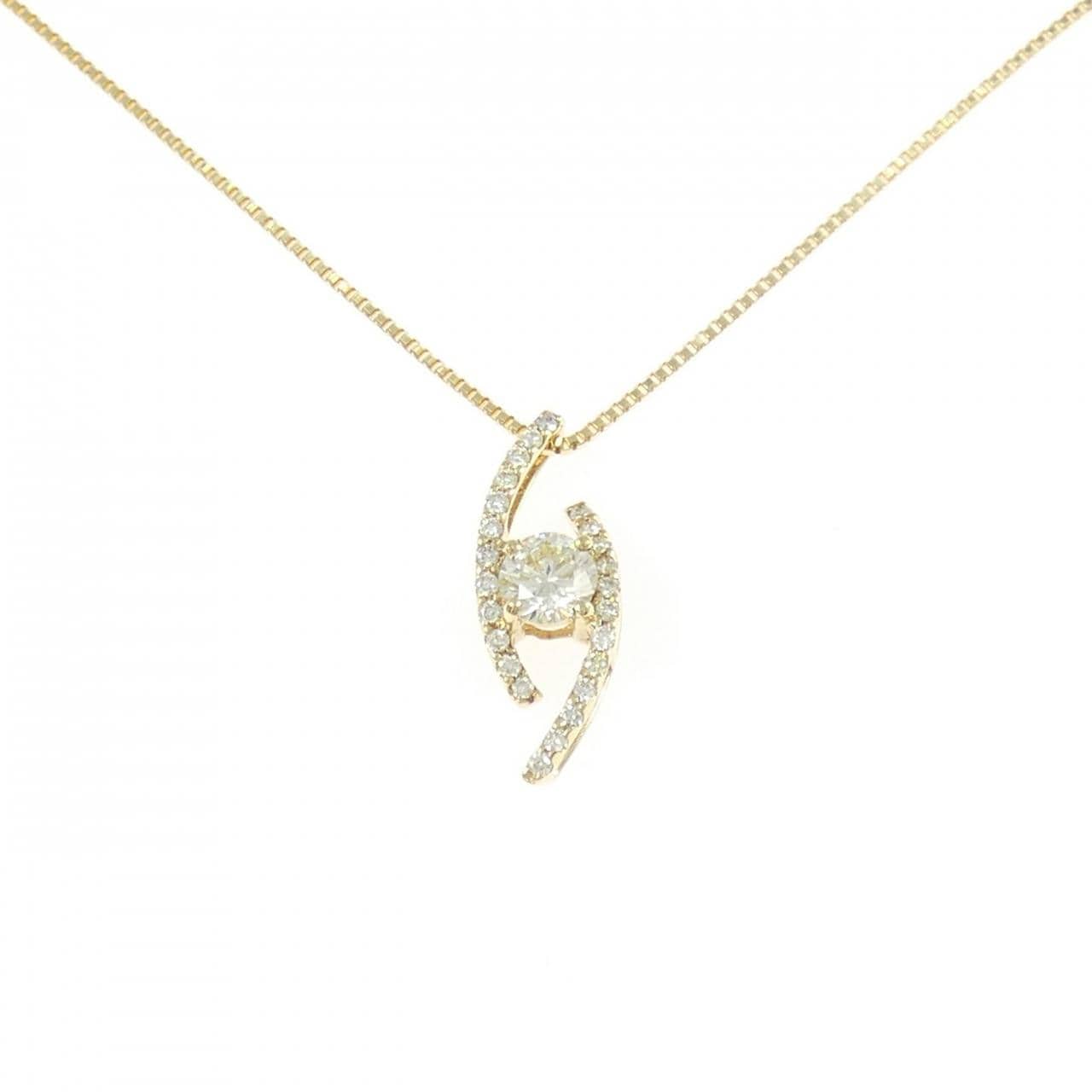 K18YG ダイヤモンド ネックレス 0.44CT