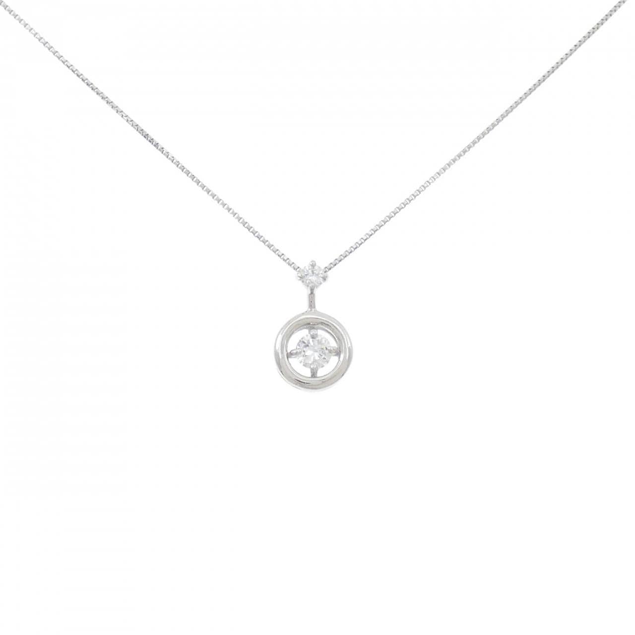 PT900/PT850 ダイヤモンド ネックレス 0.163CT