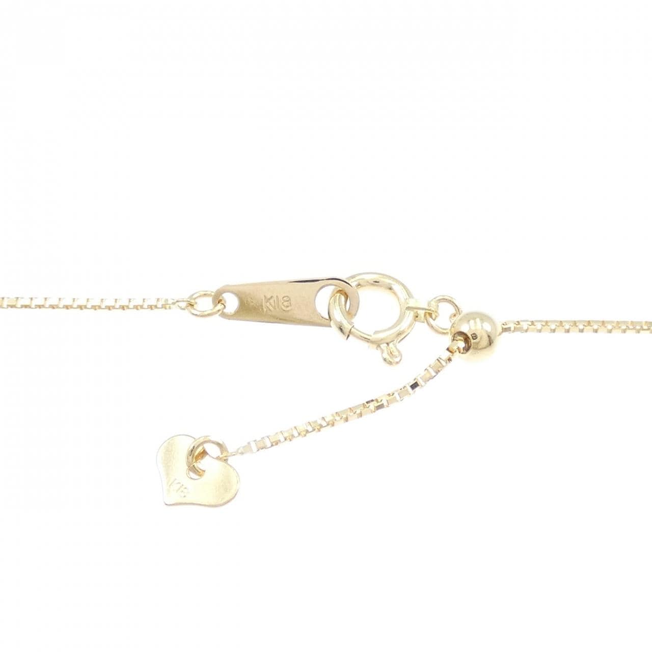 K18YG ダイヤモンド ネックレス 0.403CT D IF 3EXT