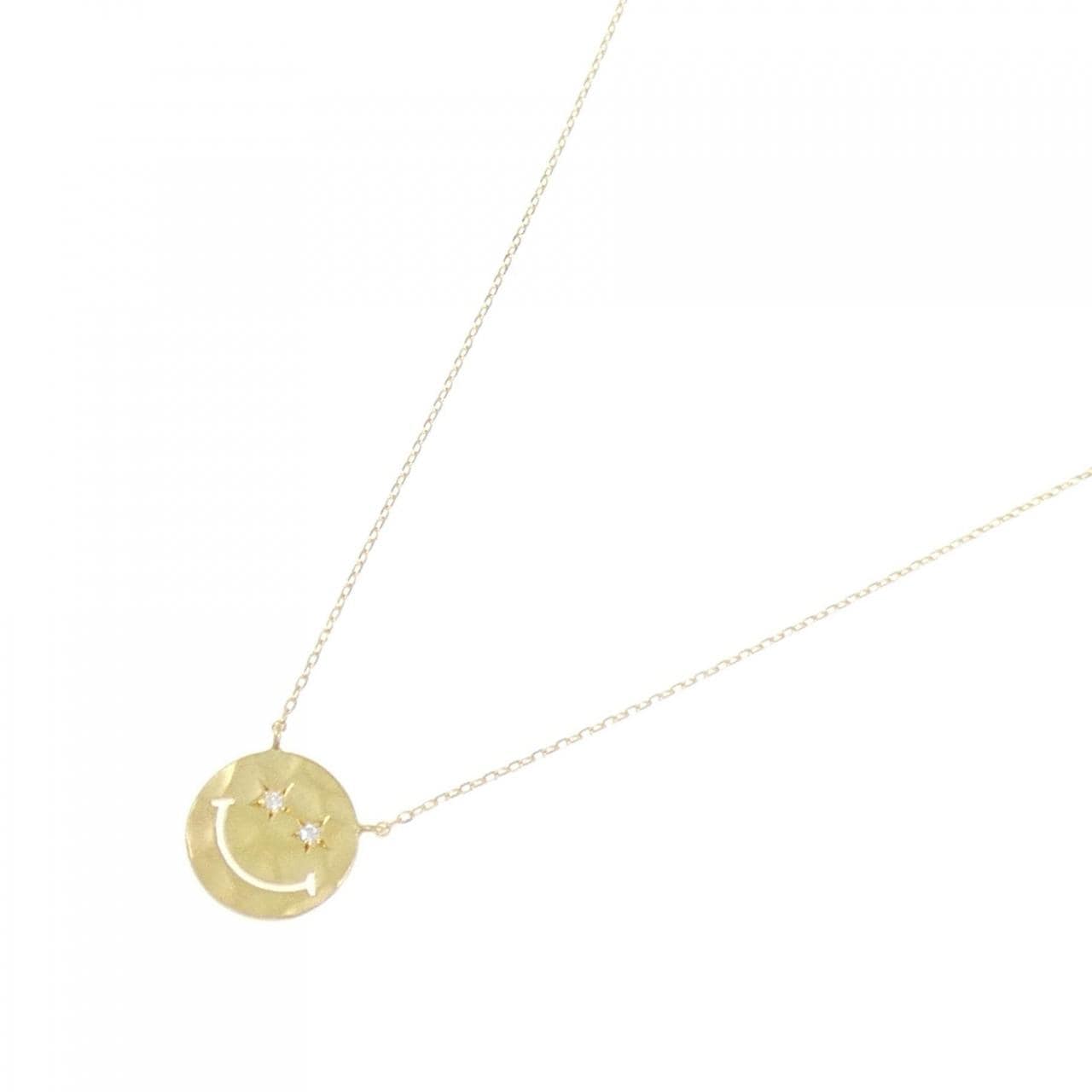 スタージュエリー スマイル ダイヤモンド ネックレス 0.01CT
