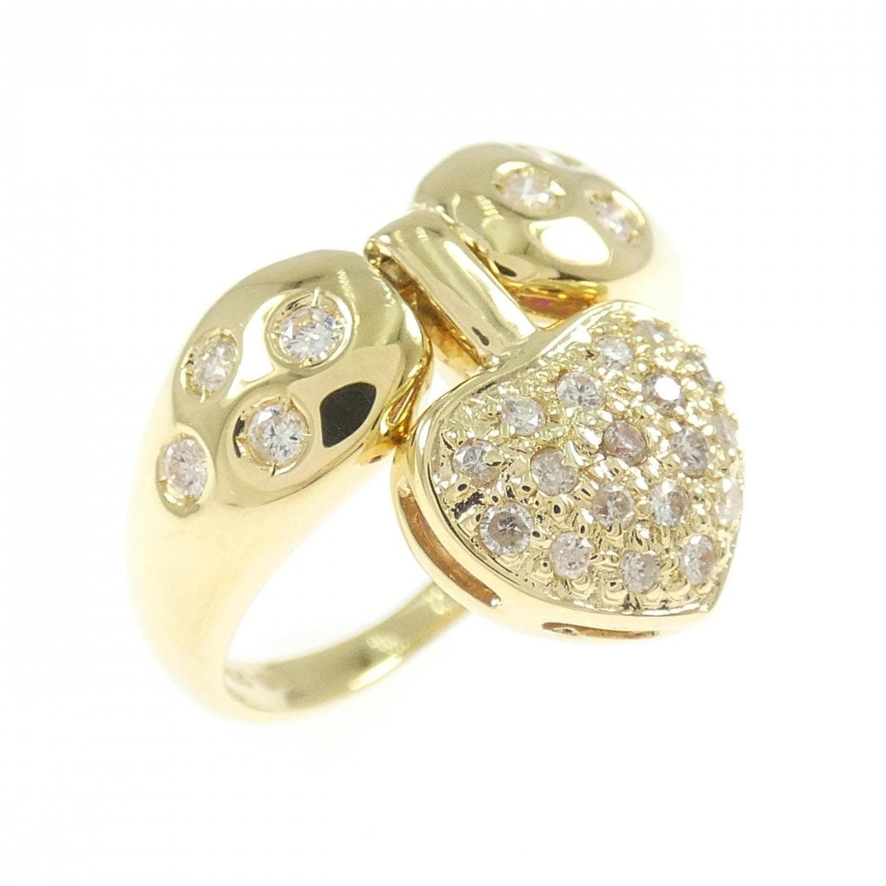 K18YG ルビー リング 0.22CT