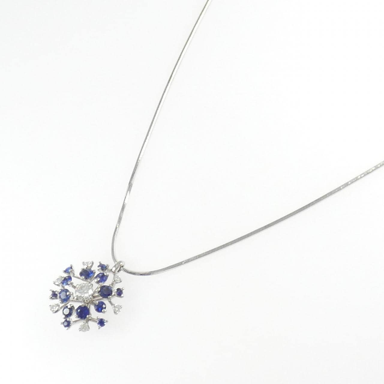 PT900/PT850 サファイヤ ネックレス 0.91CT