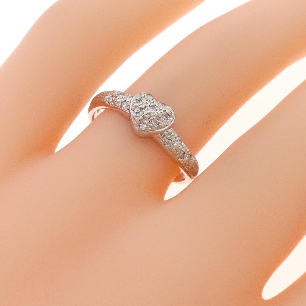 PT900 ハート ダイヤモンド リング 0.08CT