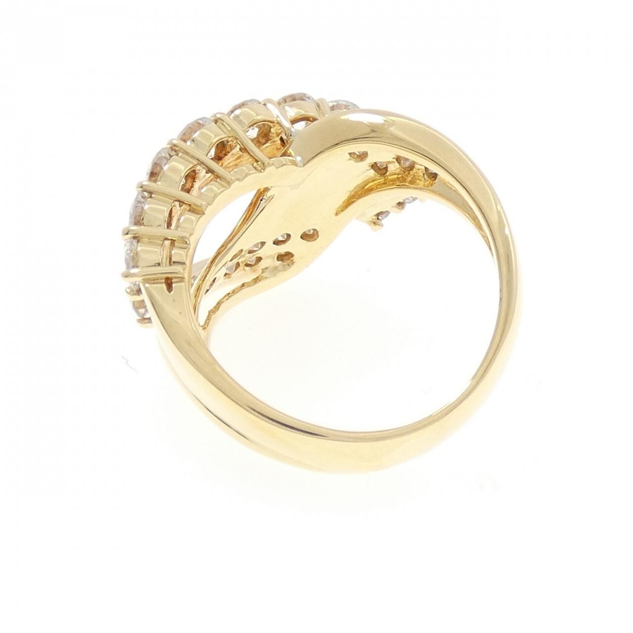 K18YG ダイヤモンド リング 2.42CT